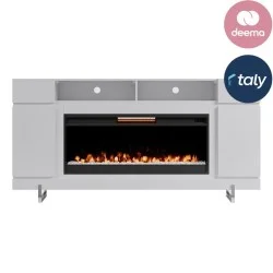 High Sheen Contemporary Console 86" Tv - White